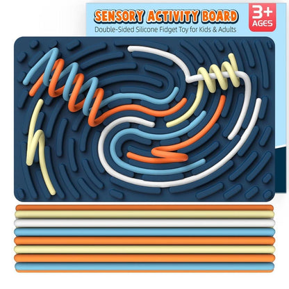 Busy Board Mat: Double-Sided Tactile Toy for Fine Motor Development & Calming