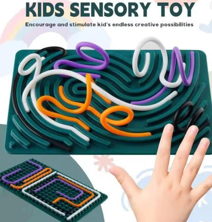 Busy Board Mat: Double-Sided Tactile Toy for Fine Motor Development & Calming