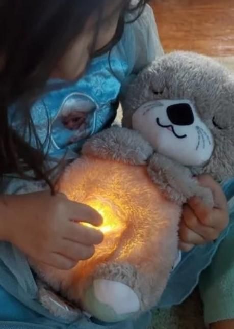 Relaxation Buddy: Breathing Teddy Bear with Soothing Music & Comfort Plus