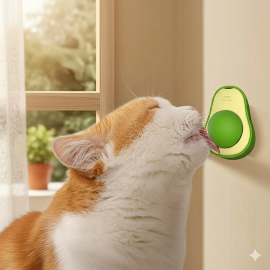 Interactive Catnip Avocado Ball Toy for Cats | 100% Edible & Safe Dental Treat